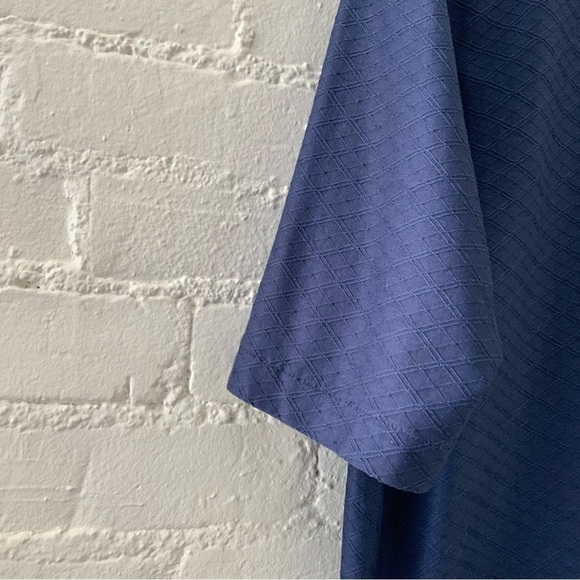 Nike Mens Dri Fi Short Sleeve Blue Polo 1/4 Zip Tiger Woods Collection L Shirt - Picture 4 of 10